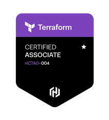 HashiCorp Certified: Terraform Associate (002), issued by HashiCorp